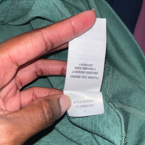 💕 VUORI LIKE NEW WOMEN'S LONG-SLEEVE HALO CREW IN CELANDON HEATHER - Sz LARGE - Picture 11 of 12